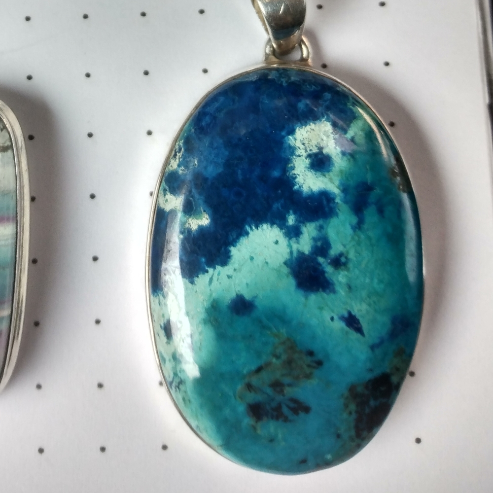 Shattuckite pendant
